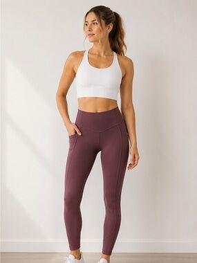 Lululemon Fast & Free High-Rise Pocket Leggings Size 4 Mauve Purple